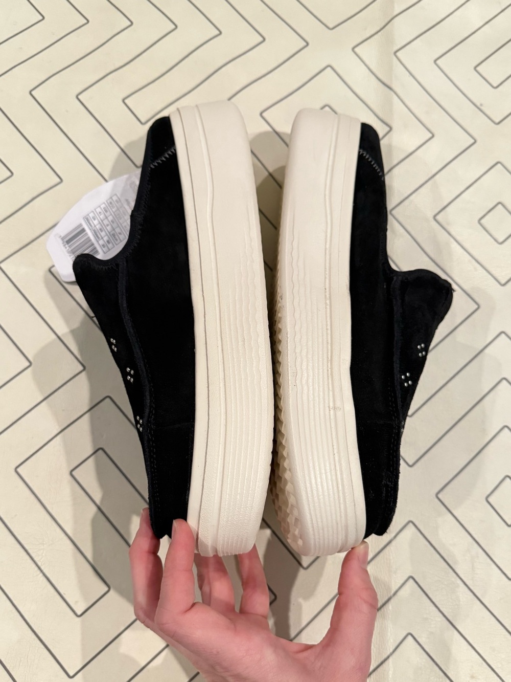 NWT Hey Dude Austin Lift Suede Stud Slip Ons - Picture 8 of 15